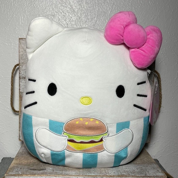 Kellytoy Other - 2022 Kellytoy Sanrio Hello Kitty And Friends Hamburger Squishmallow 12.5” New